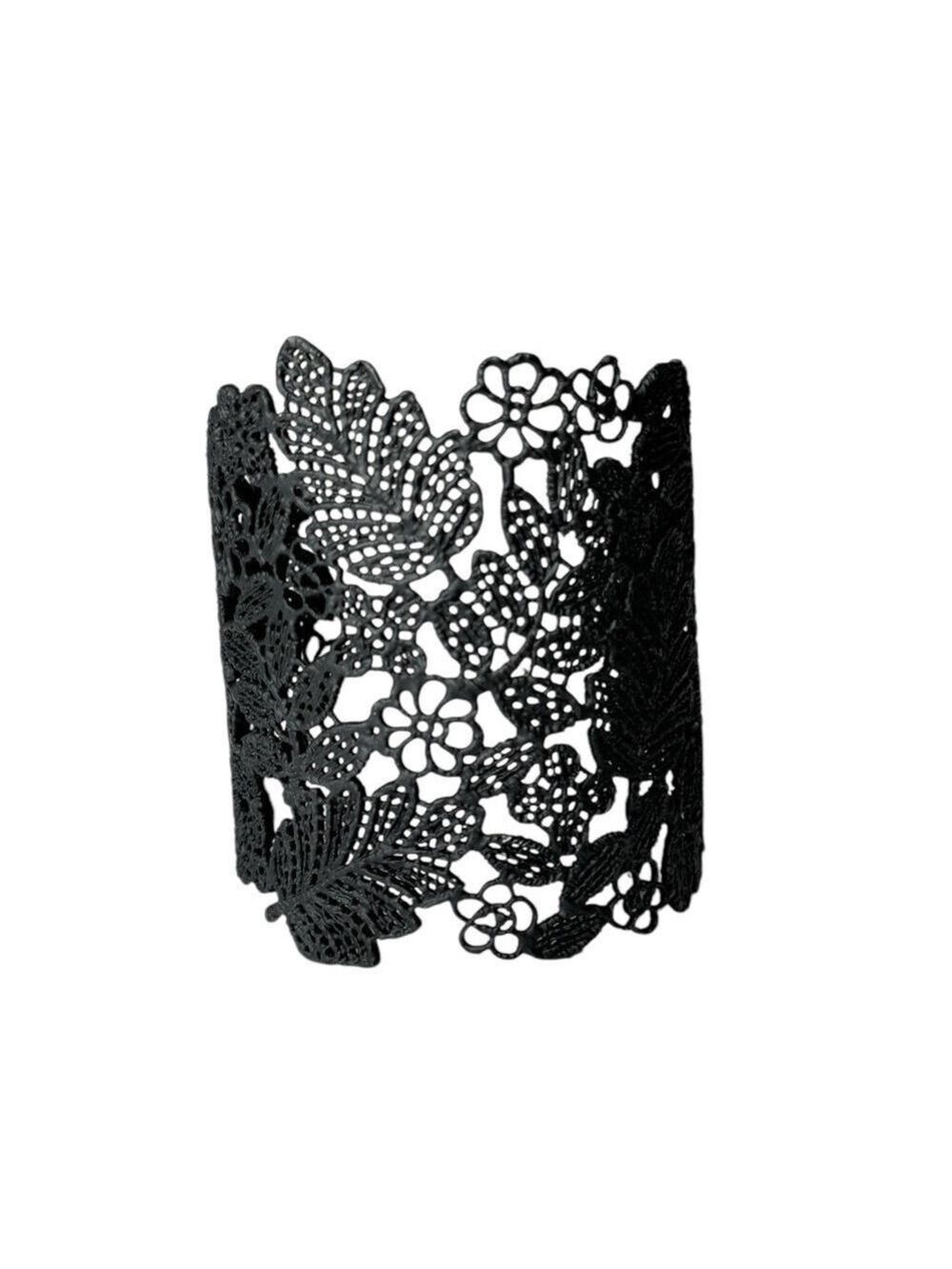Stella & Dot Chantilly Lace Cuff - Black